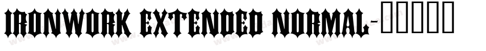 Ironwork Extended Normal字体转换